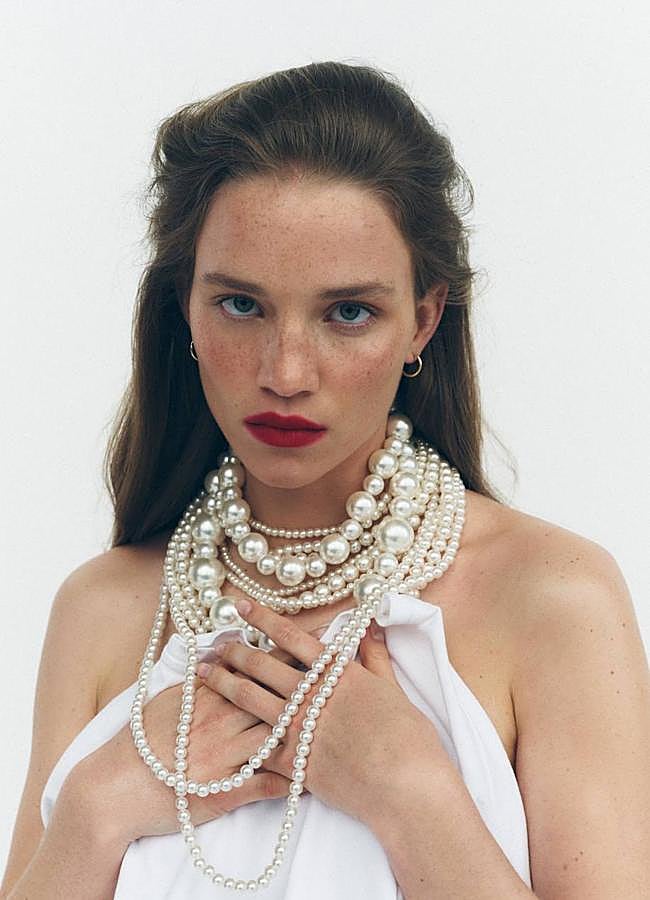 Imagen - Collar de perlas en dos tamaños