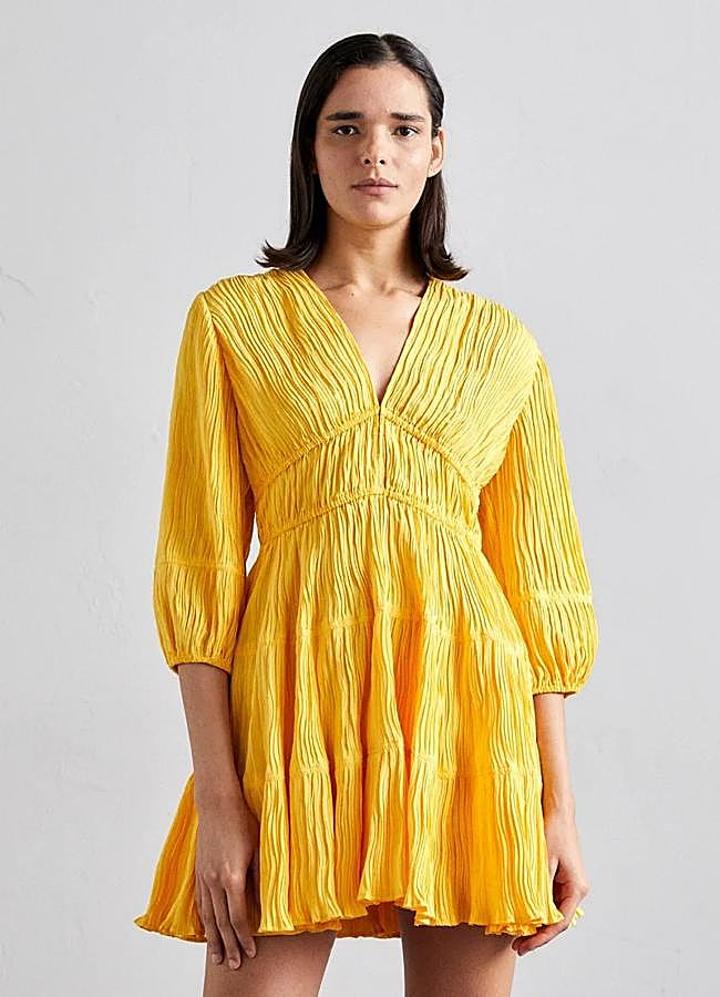 Imagen - Vestido amarillo de Maje, 255 euros.