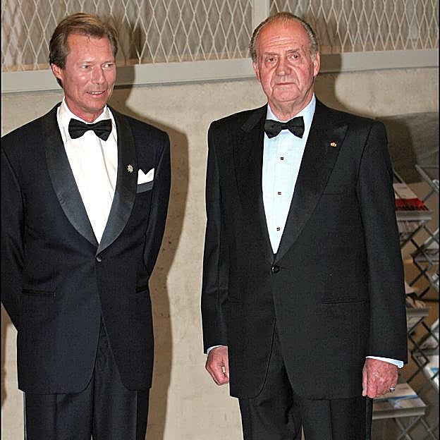 El Gran Duque Enrique de Luxemburgo junto al rey emérito Juan Carlos I de España. 