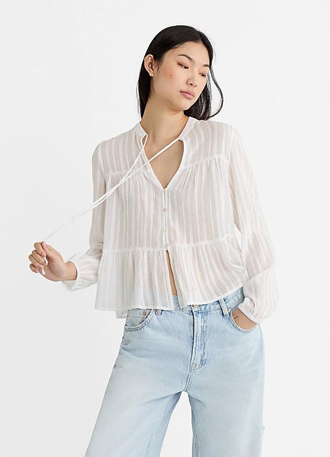 Imagen - Blusa blanca estilo bohemio