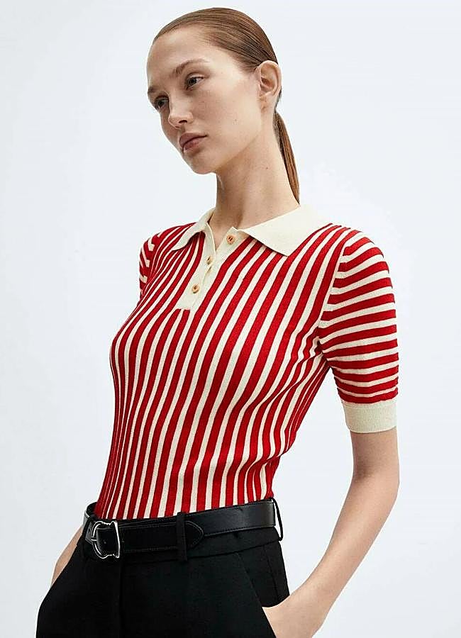 Imagen - Polo con diseño de rayas de Mango (35,99 euros).