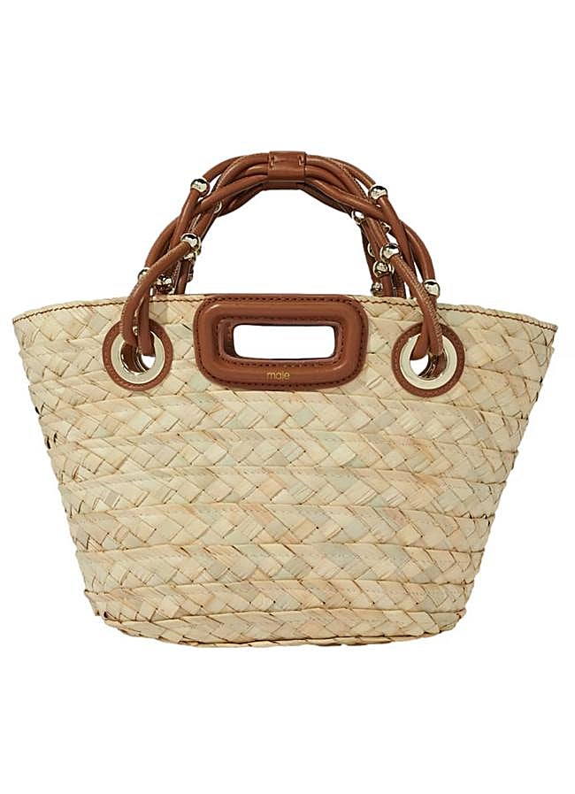 Imagen - Maje Capazo trenzado color natural, 235 euros..