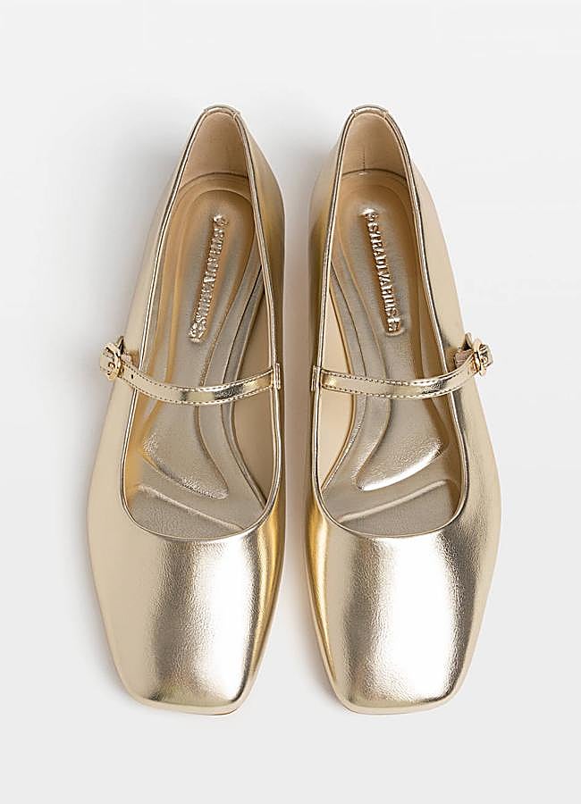 Imagen - Bailarinas metalizadas estilo mary jane
