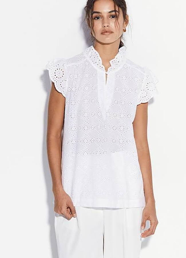 Imagen - Blusa calada con manga corta