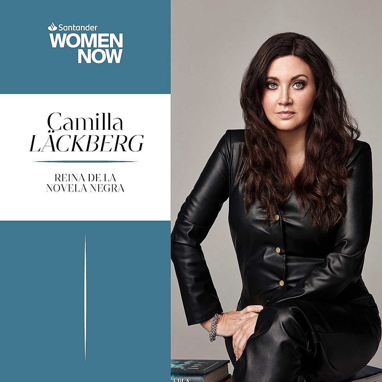 La novelista Camilla Läckberg participará en la sexta edición de Santander WomenNOW. 