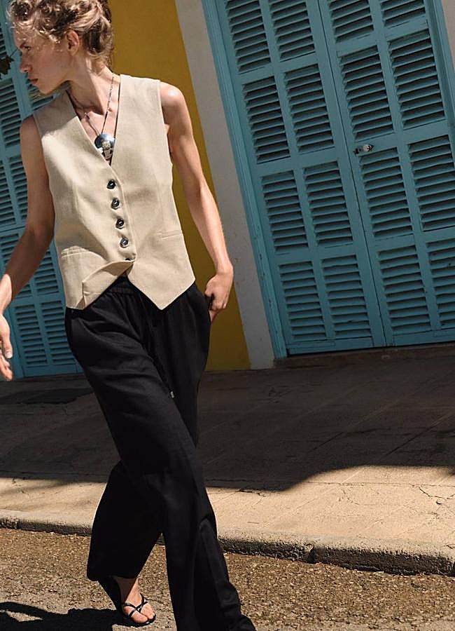 Imagen - Chaleco de lino estilo masculino