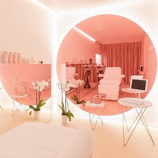 La cabina del tratamiento capilar de Miriam Quevedo.