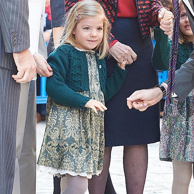 La infanta Sofía, en su infancia. 