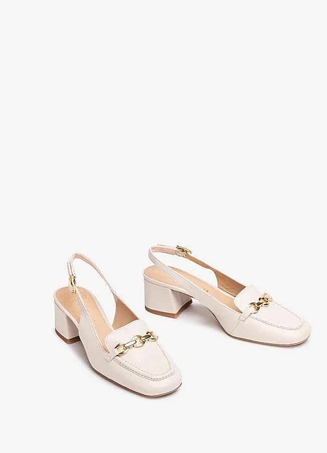 Imagen - Slingback destalonado blanco de Unisa, 89,90 euros.