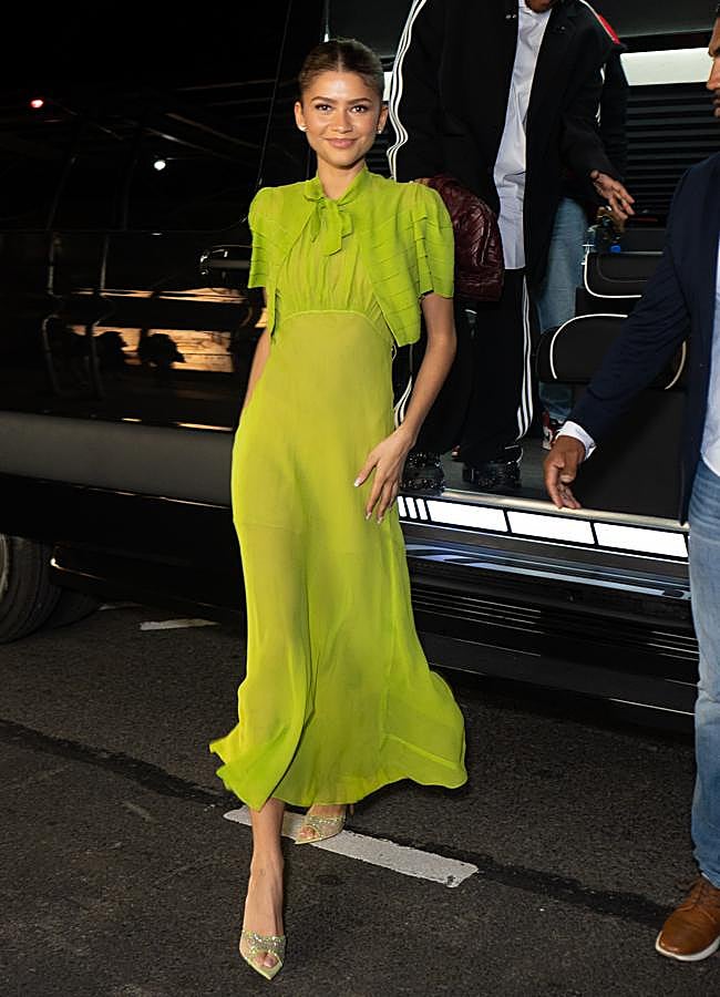 Imagen - Zendaya con un vestido verde. / GTRES