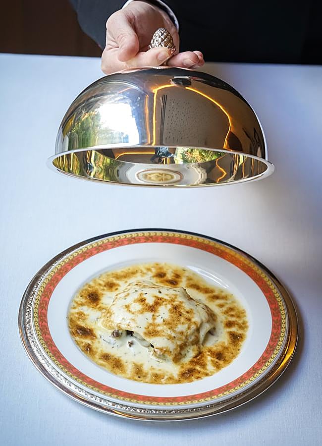 Imagen - La lasaña de hongos y foie de Zalacaín. / Planeta Gastro