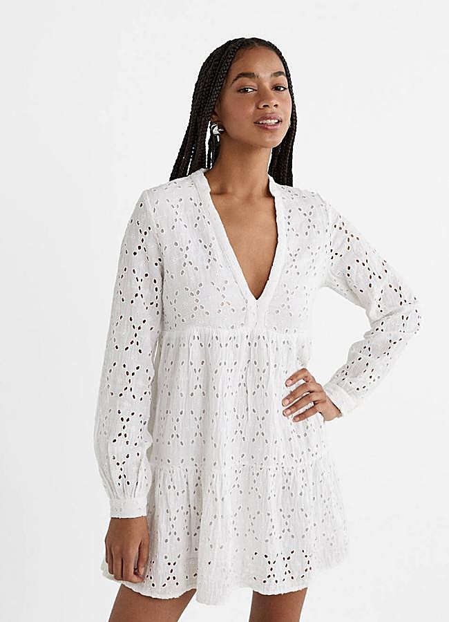 Imagen - Vestido bordado color blanco