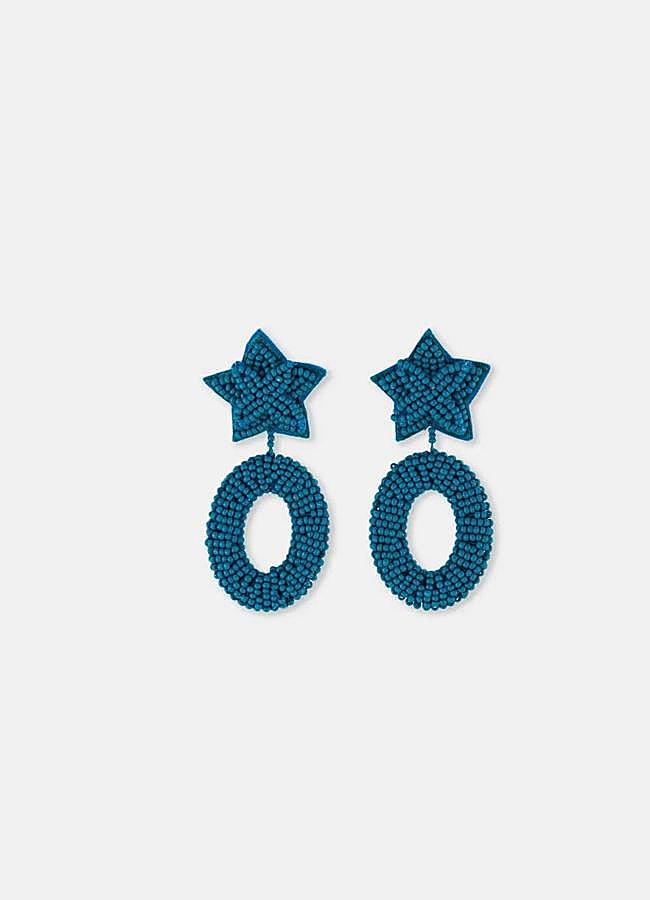 Imagen - Pendientes azules con forma de estrella