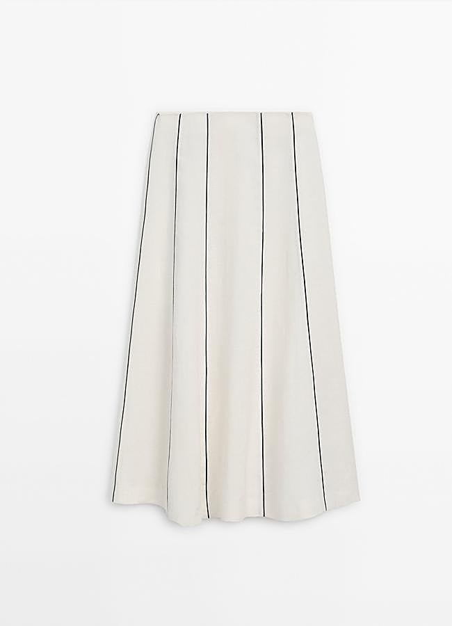 Imagen - La falda de lino de Massimo Dutti.