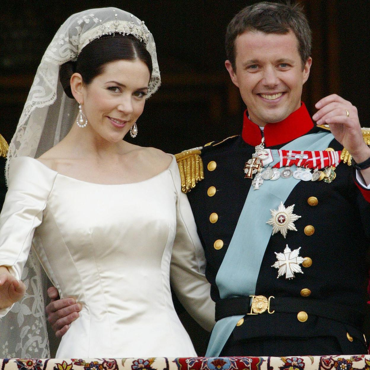 Mary Donaldson y el príncipe Federico el día de su boda hace 20 años. 