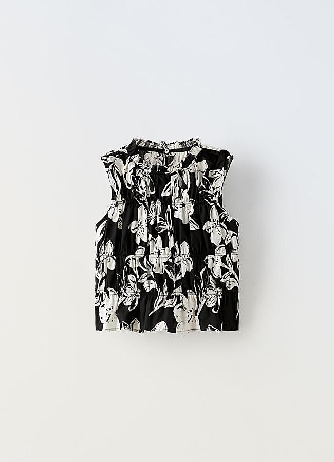 Imagen - Blusa con estampado de flores de Zara Kids.