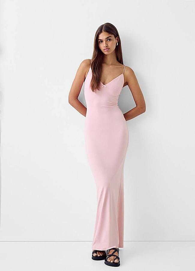 Imagen - Vestido lencero moldeador en tejido elástico