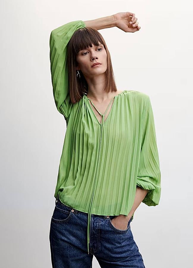 Imagen - Blusa plisada amplia