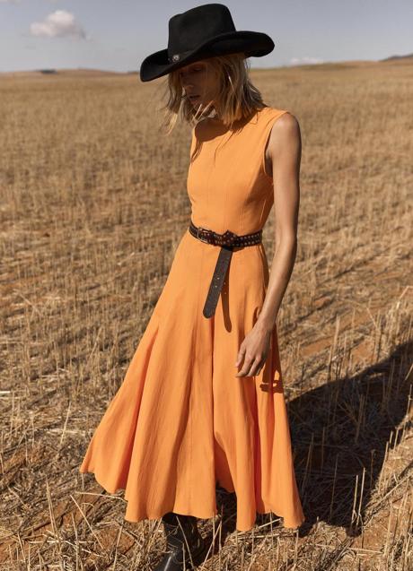 Imagen - Vestido naranja de Zara (69,99 euros)