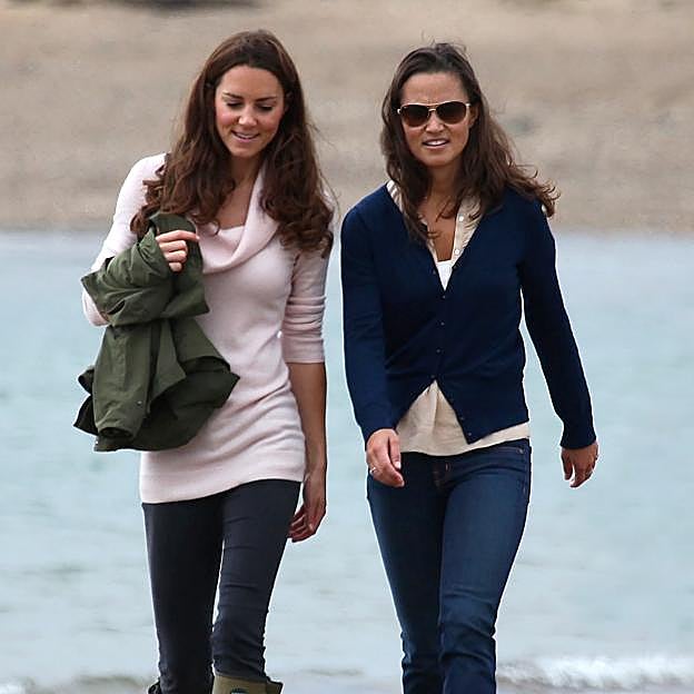 Kate y Pippa Middleton en el norte de Gales. 