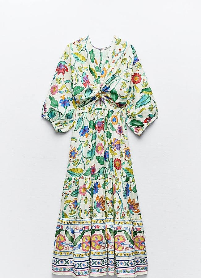 Imagen - Vestidos estampado con abertura