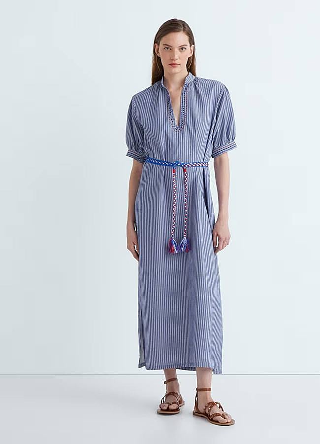 Imagen - Caftán con estampado a rayas