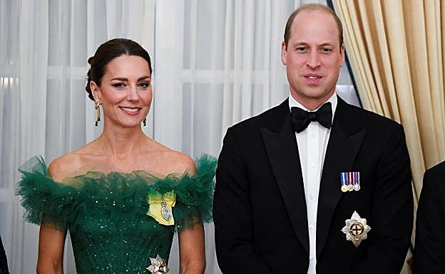 Kate Middleton y el príncipe Guillermo. 