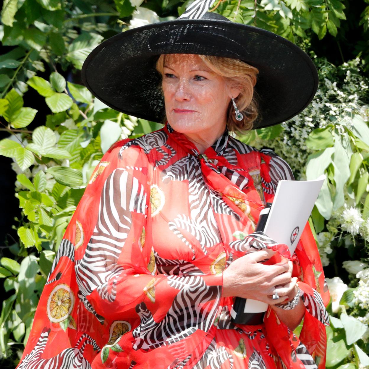 Natalia Grosvenor, en la boda del príncipe Harry y Meghan Markle.