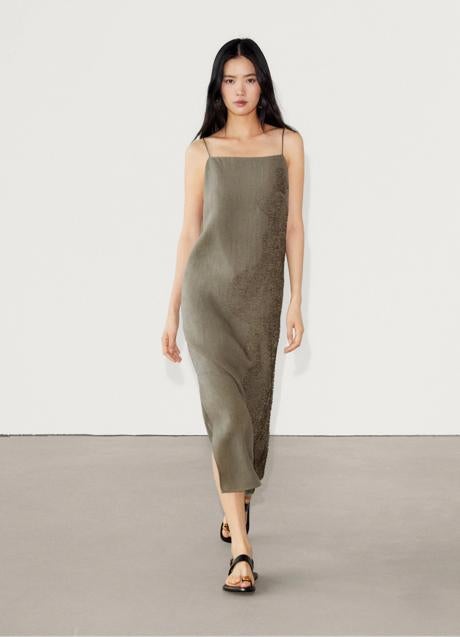 Imagen - Vestido caqui de Massimo Dutti (99,99 euros)