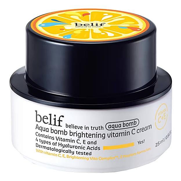 Aqua Bomb Brightening Vitamin C Cream de Belif. Precio: 28 euros