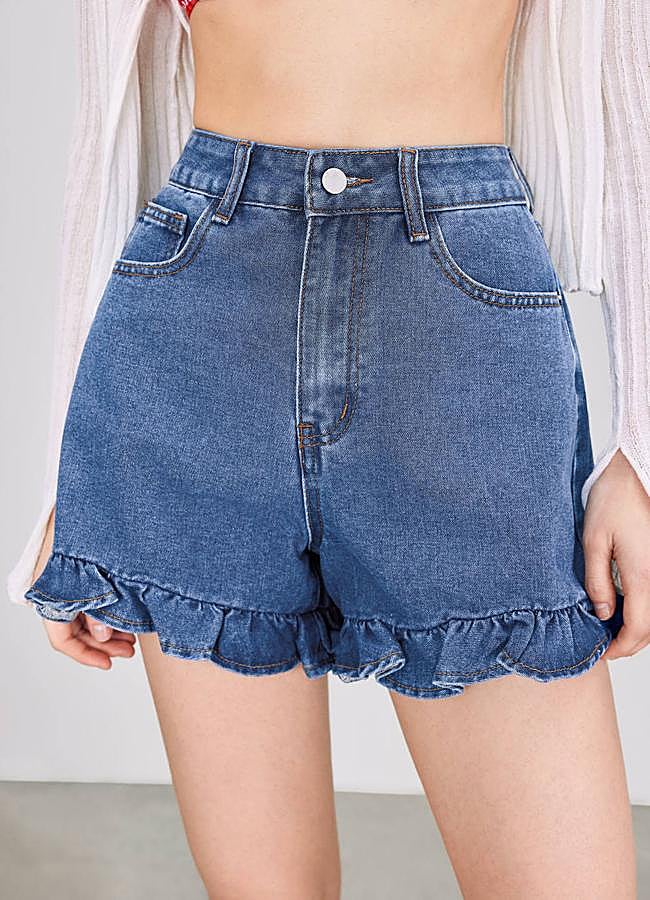 Imagen - Pantalones cortos vaqueros de volantes