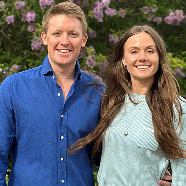 Hugh grosvenor, duque de Westminster y su prometida, Olivia Henson. 