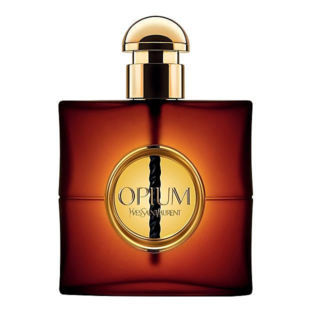 Perfume Opium de Yves Saint Laurent.