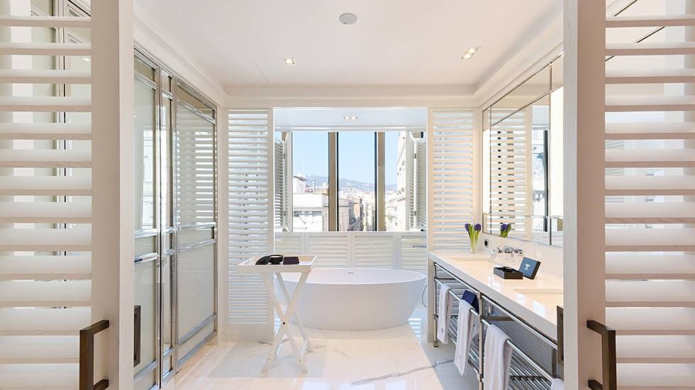 Detalle de una de las suites del hotel Seventy Barcelona.