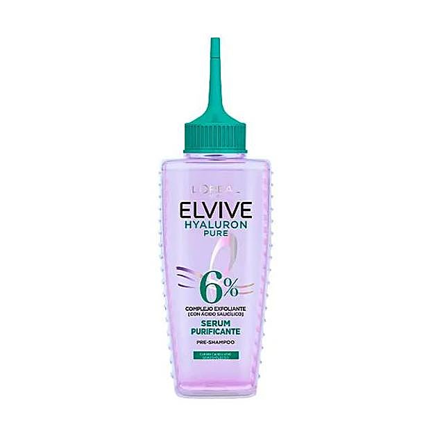 Elvive Sérum Purificante Pre-Champú Hyaluron Pure de L'Oréal. Precio: 5,99 euros