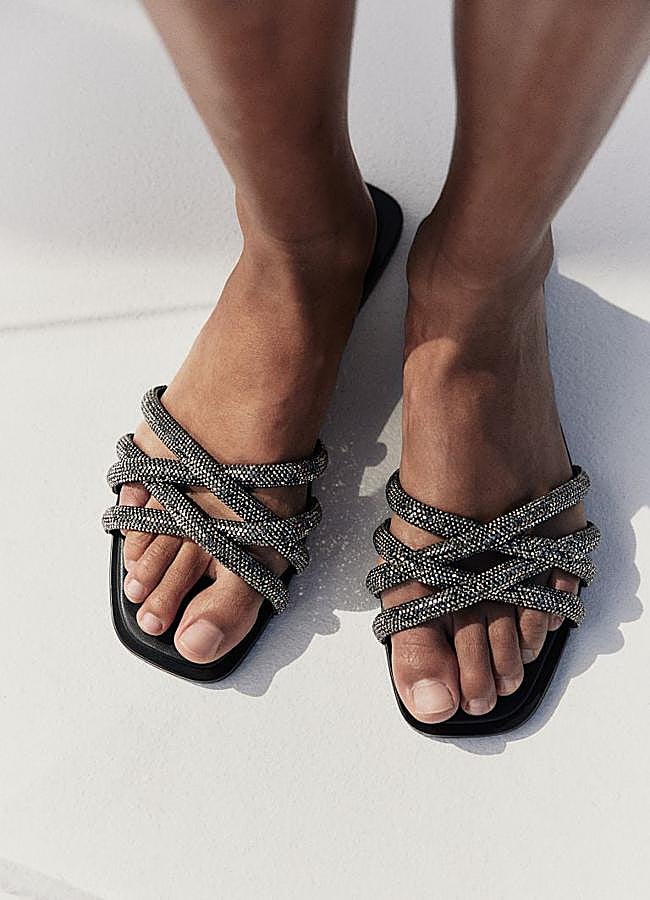 Imagen - Sandalias con brillo de H&M;