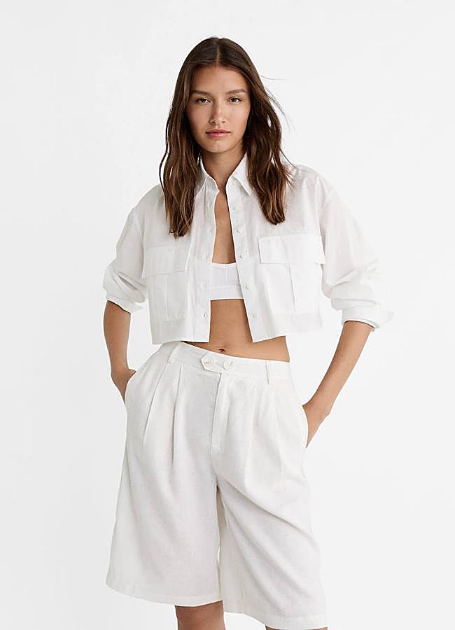 Imagen - Bermudas blancas de lino