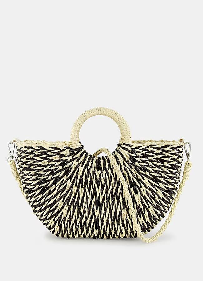 Imagen - Bolso de rafia blanco y negro de Green Coast.