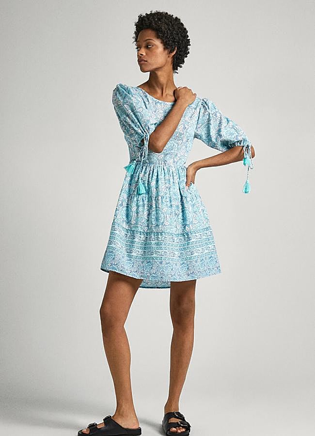 Imagen - Vestido azul corto de Pepe Jeans, 89,90 euros.