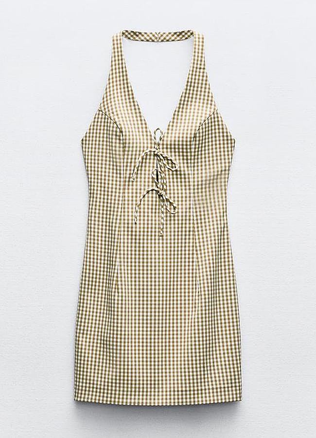 Imagen - Vestido halter cuadro vichy de Zara (29,95€)