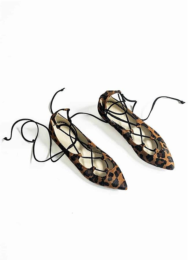 Imagen - Bailarinas animal print atadas