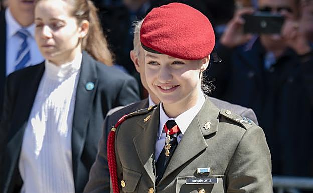 La princesa Leonor como hija adoptiva de Zaragoza. 