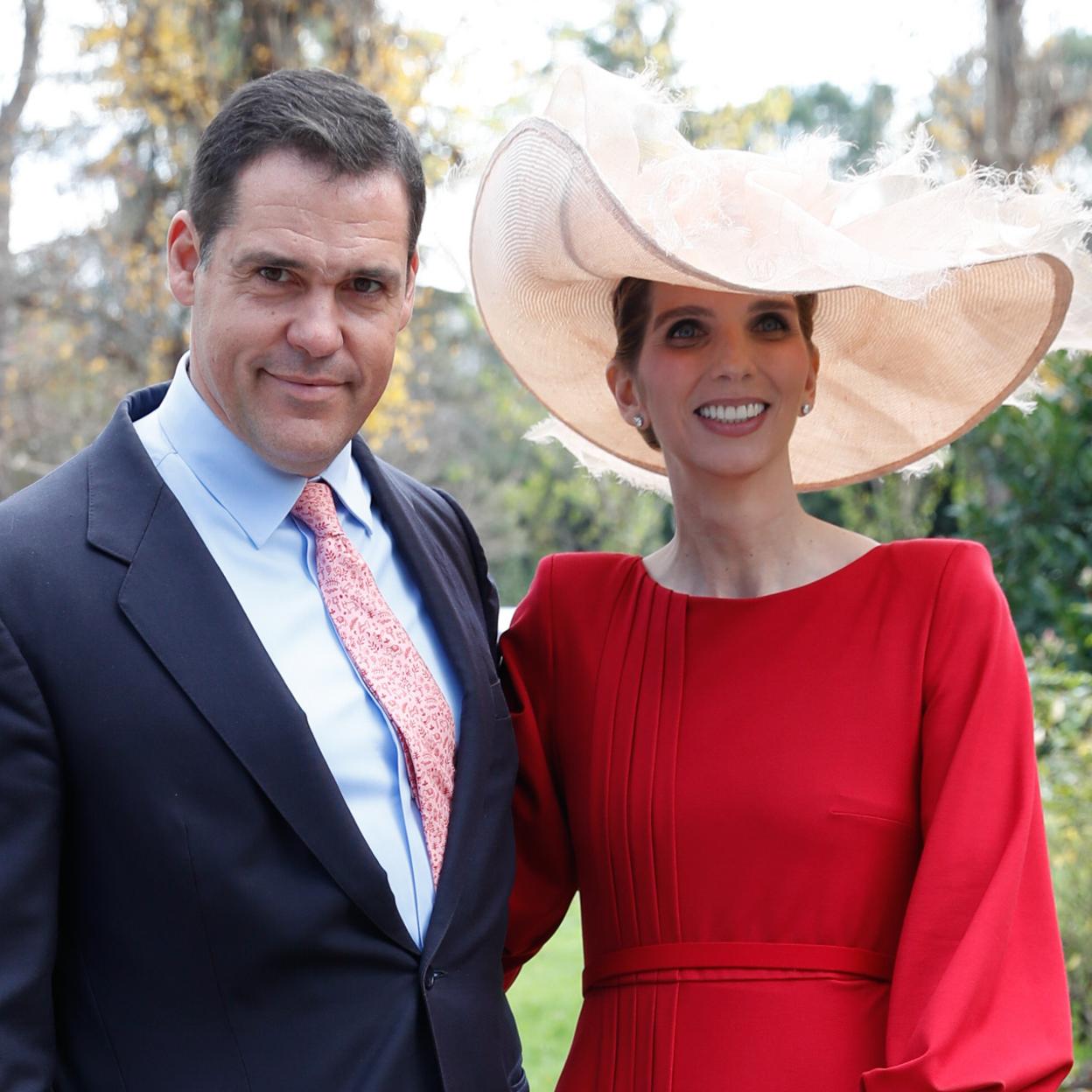 Luis Alfonso de Borbón y su mujer, Margarita Vargas . 