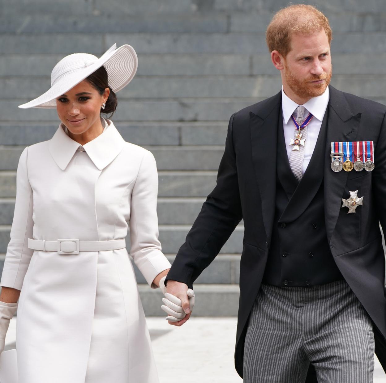 El príncipe Harry y Meghan Markle, en una de sus últimas visitas juntos al Reino Unido. 