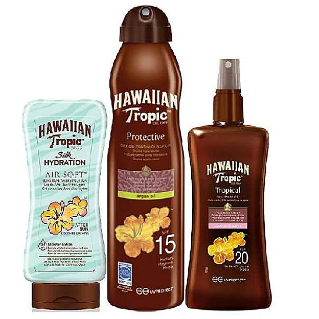 Tripack Aceleración del Bronceado de Hawaiian Tropic. Precio: 19,99 euros