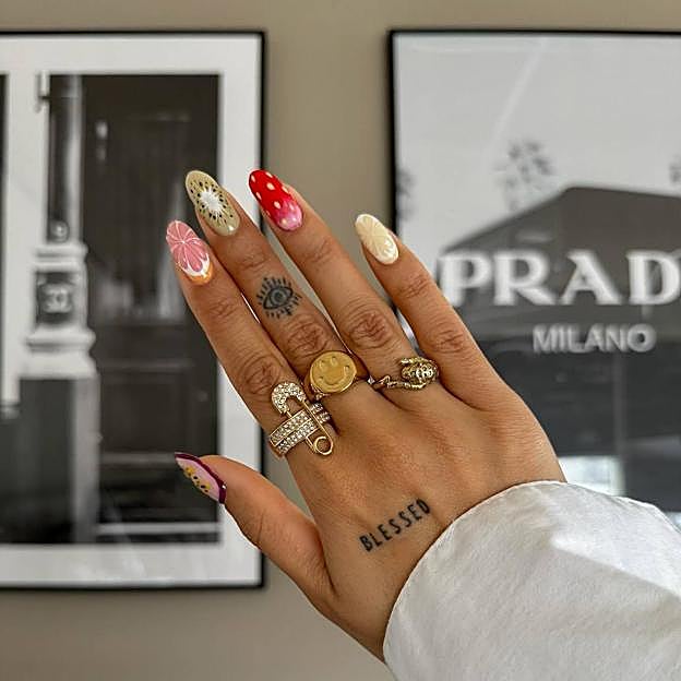 Uñas fruity multi frutas