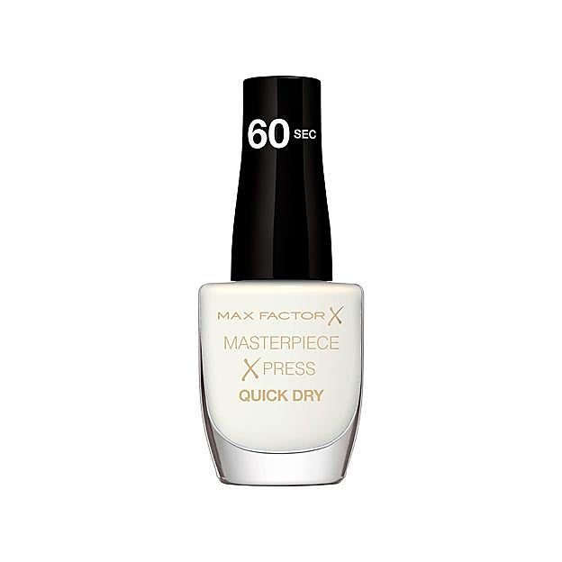 Esmalte de uñas en blanco de Maxfactor.