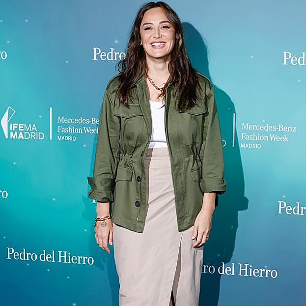 Tamara Falcó en el último desfile de Pedro del Hierro. 