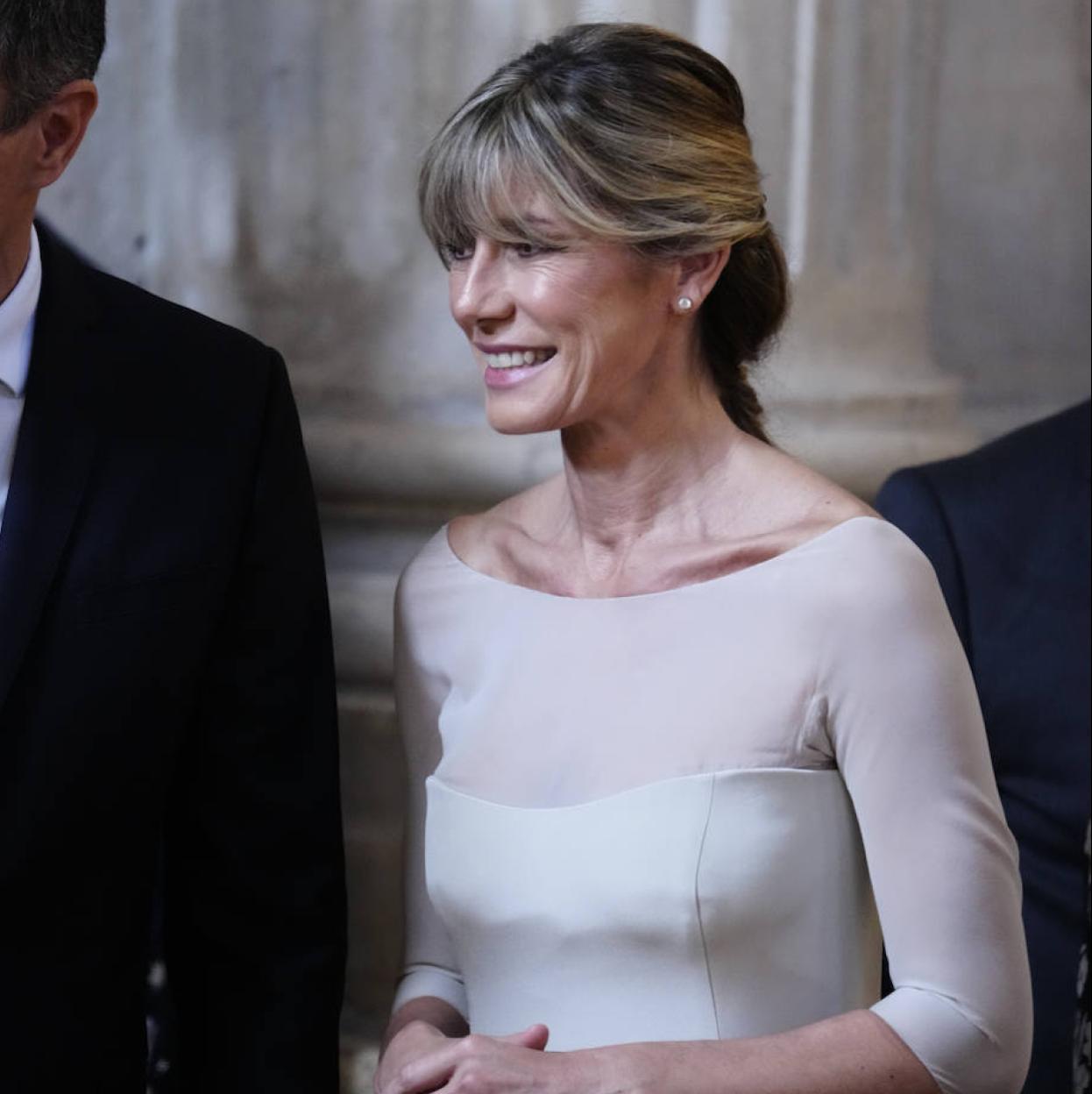 Begoña Gómez durante el acto del X aniversario de la Proclamación del rey Felipe.