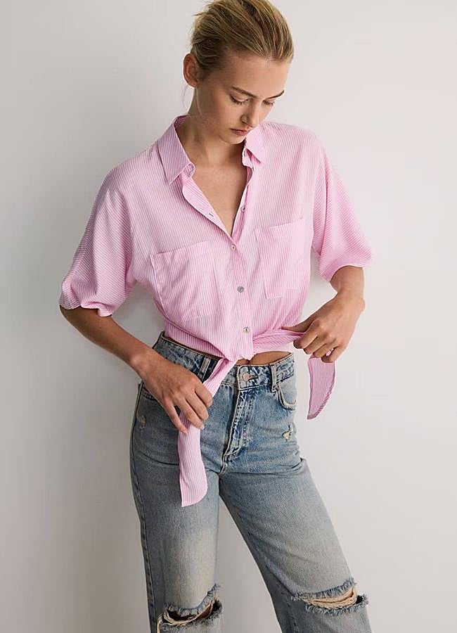 Imagen - Camisa de rayas con nudo